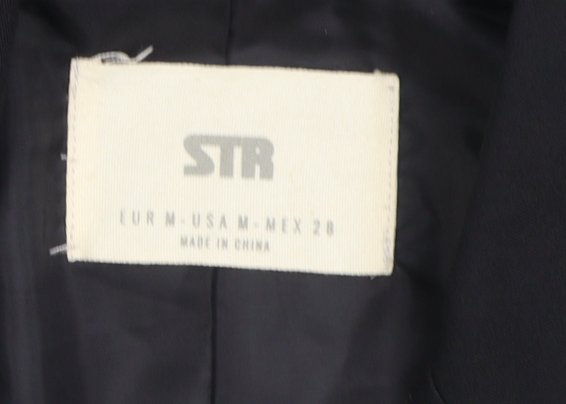STR Black Unisex Adults Suit Jacket Size 12