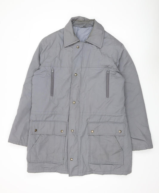 Dannimac Men's Grey Parka Jacket, Size M, Casual Style