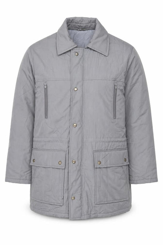 Dannimac Men's Grey Parka Jacket, Size M, Casual Style