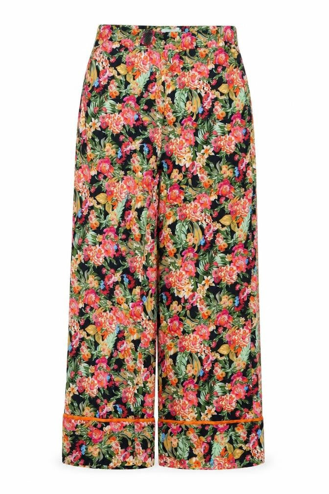 Moves Women's Multicoloured Wide-Leg Trousers - Size 10