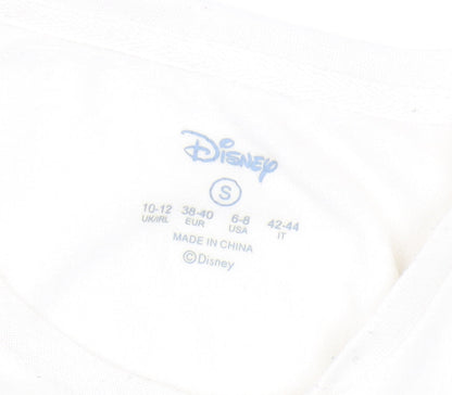 Preloved Disney Women's White S Lilo & Stitch Sweatshirt - Label