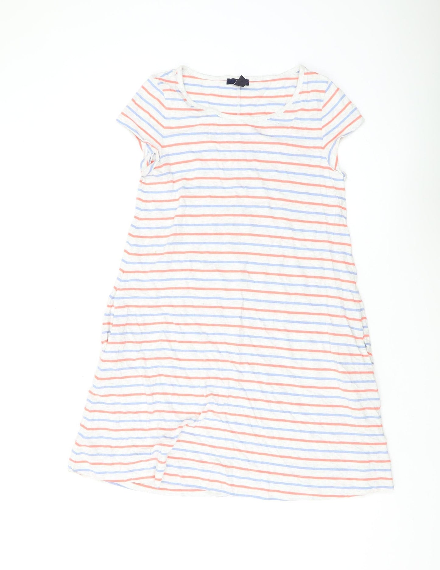 Gap Women's Multicoloured Striped T-Shirt Dress S