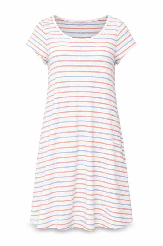 Gap Women's Multicoloured Striped T-Shirt Dress S