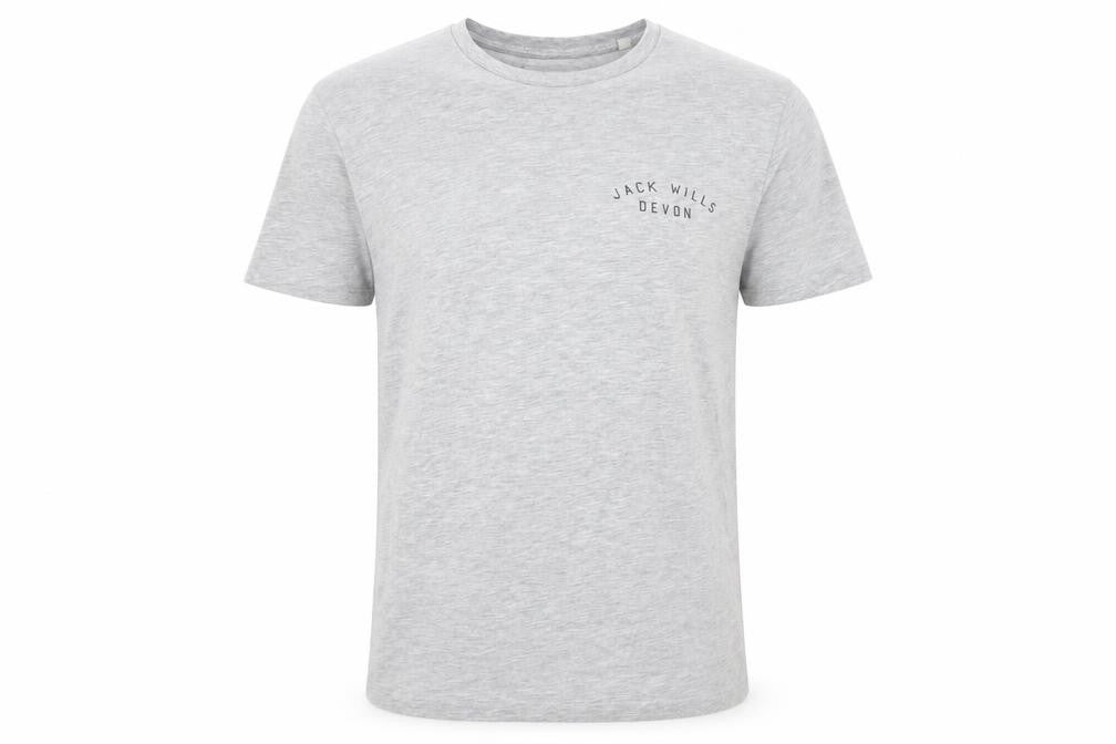 Jack Wills Men's Grey Short Sleeve Regular Fit T-Shirt