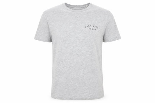 Jack Wills Men's Grey Short Sleeve Regular Fit T-Shirt