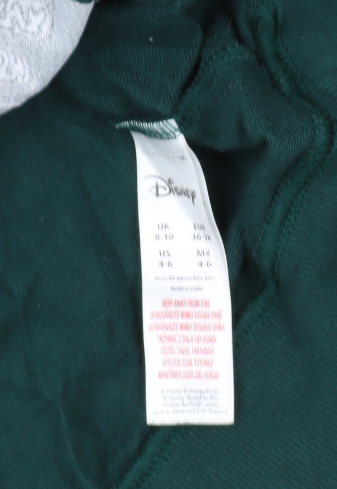 Disney Women's Green Pullover Sweater, Size 8, Casual Wear