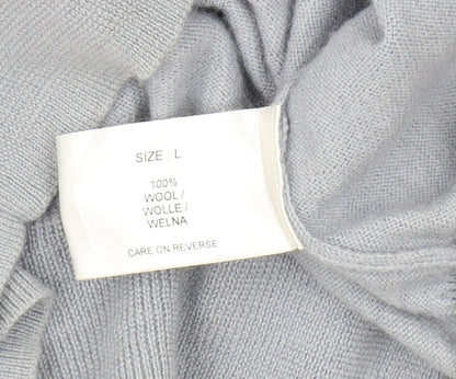 Marcus Law Men's Grey Wool V-Neck Pullover Jumper L