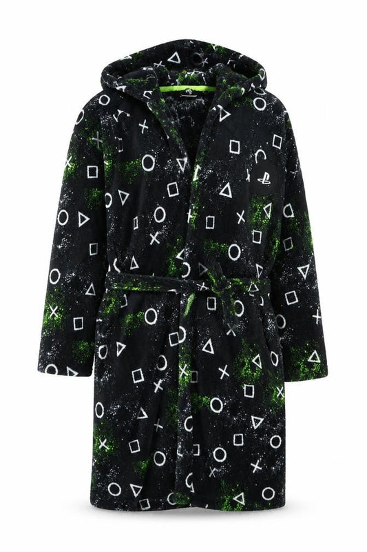 Next Boys Black PlayStation Fleece Robe 11-12 Years