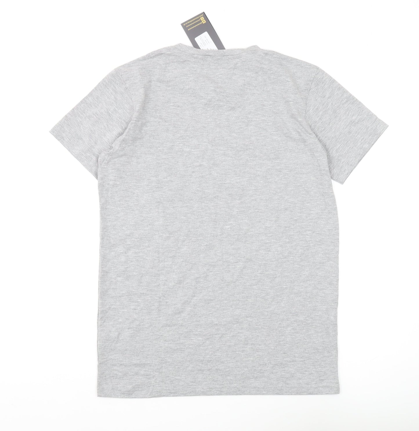 Intense Men's Grey Crew Neck T-Shirt, Size M