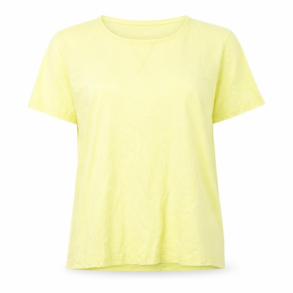 Damart Women's Yellow Basic T-Shirt Size L