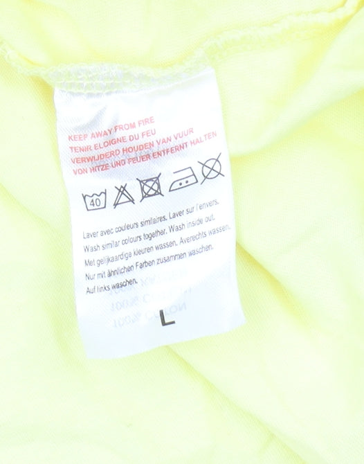 Damart Women's Yellow Basic T-Shirt Size L