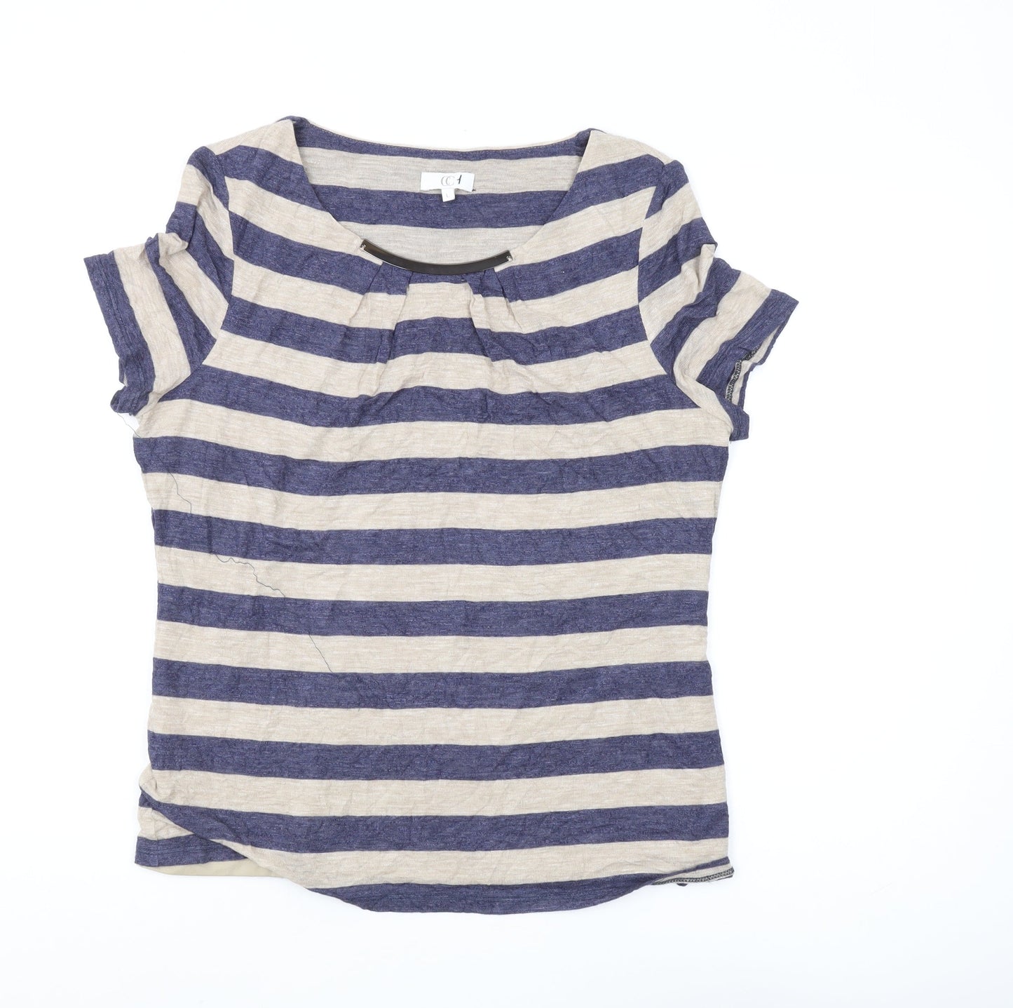 CC Women's Multicoloured Striped T-Shirt - L