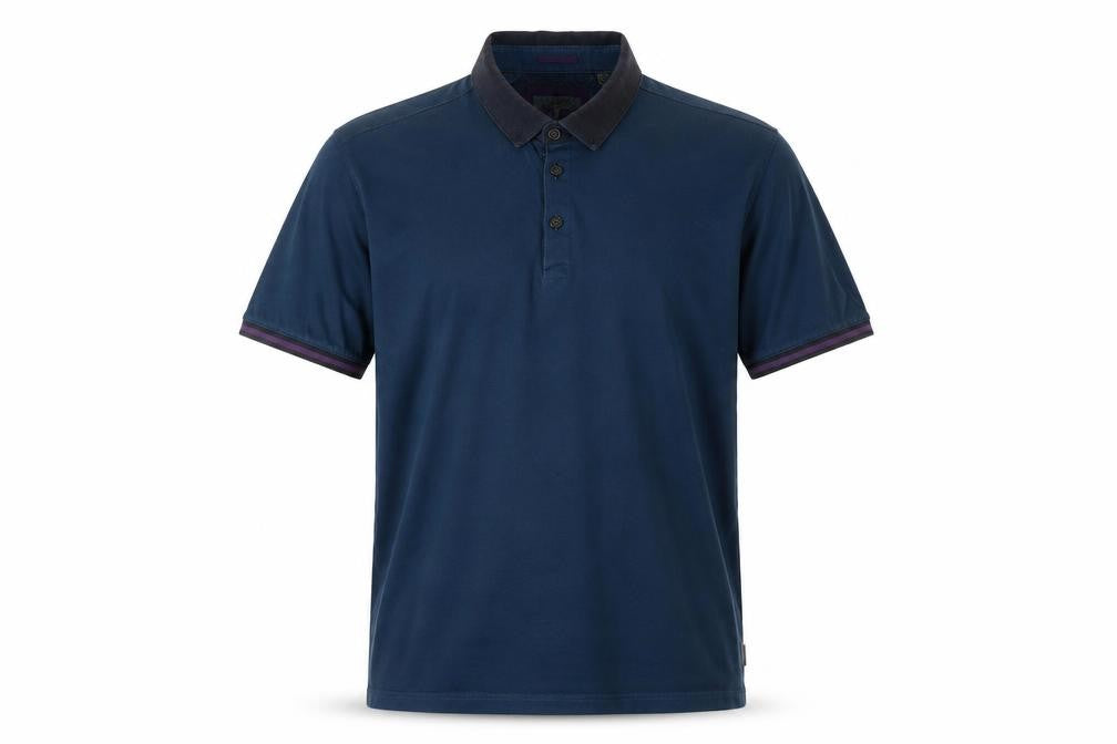 Ted Baker Men's Blue Polo Shirt Size L Short Sleeve