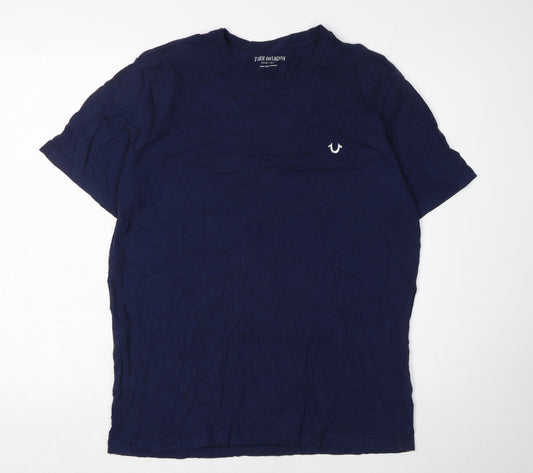 True Religion Blue Men's L Graphic Print T-Shirt