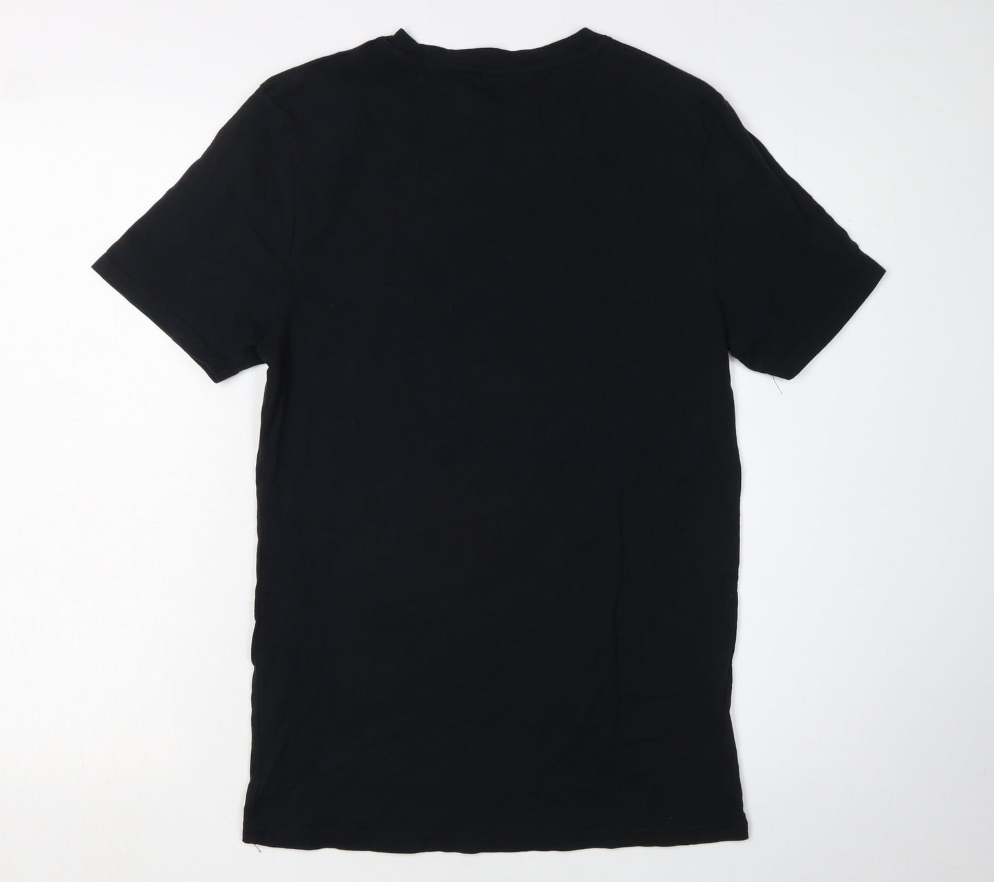 Elf Men's Black Christmas T-Shirt, Size S, Cotton Crew Neck