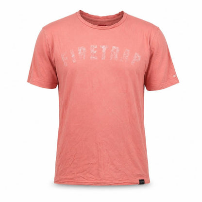 Firetrap Men's Pink Crew Neck T-Shirt, Size L, Casual Fit