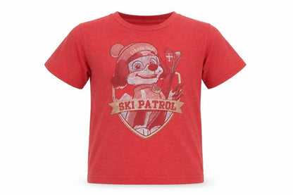UP Boys Red Ski Patrol T-Shirt 4 Years Jersey Graphic