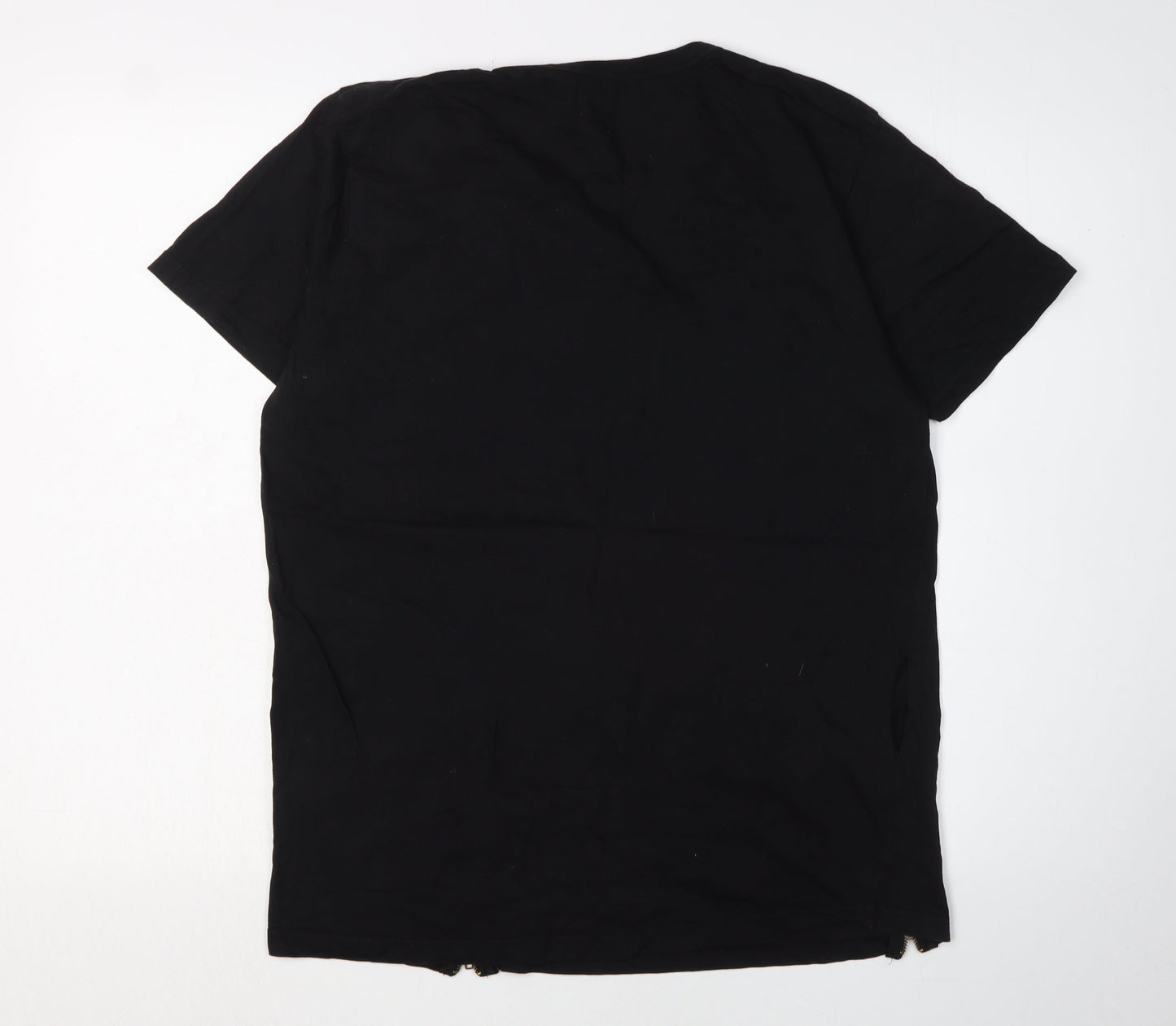 Brave Soul Men's Large Black Crew Neck T-Shirt