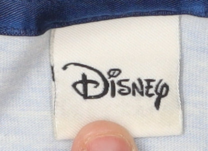 Preloved Disney Women's Blue Jersey T-Shirt Size 10 - Detail