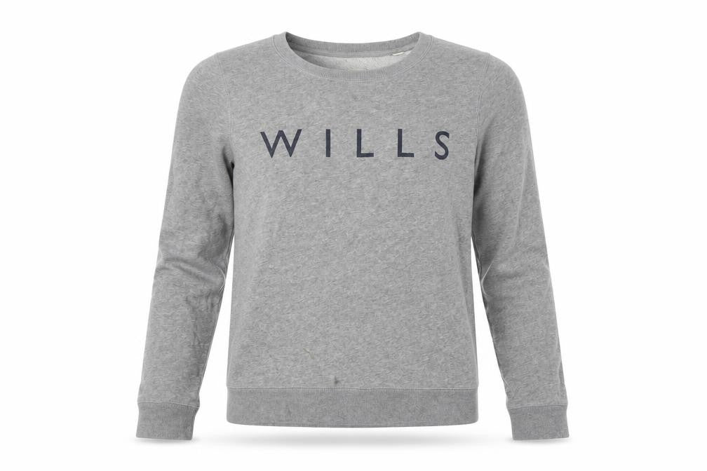 Jack Wills Women's Grey Pullover Sweatshirt, Size 8