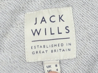 Jack Wills Women's Grey Pullover Sweatshirt, Size 8