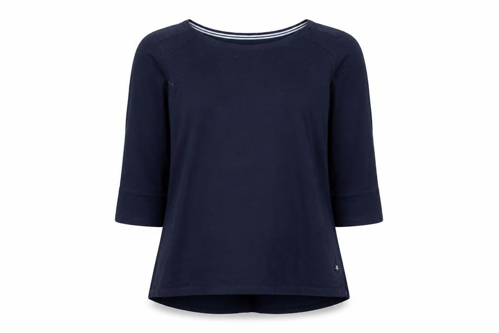 Sandwich Women's Blue Tunic Blouse, M, Casual