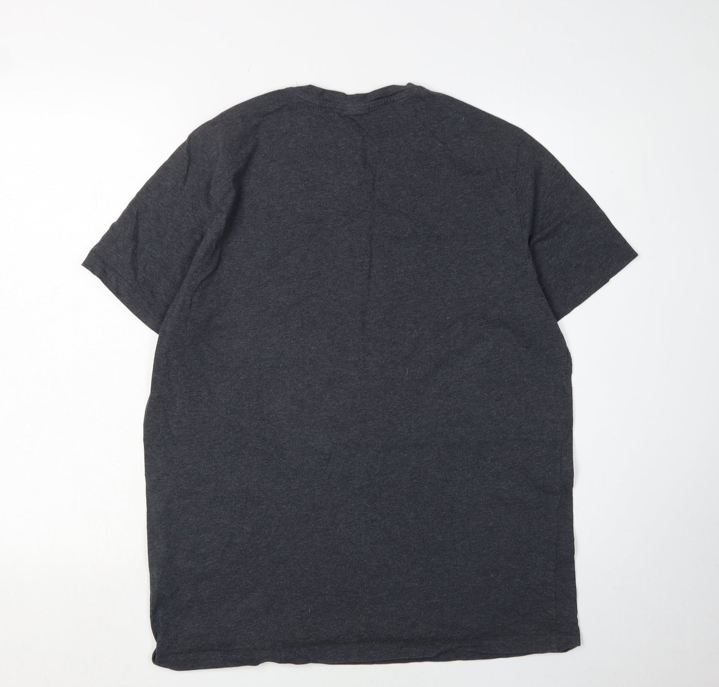 Hugo Boss Men's Grey Cotton T-Shirt, Large