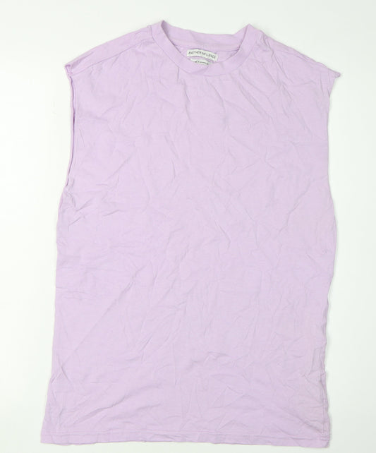 Another Influence Unisex Purple Sleeveless T-Shirt S