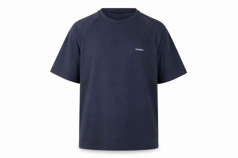 Donnay Men's Blue T-Shirt L Solid Short Sleeve