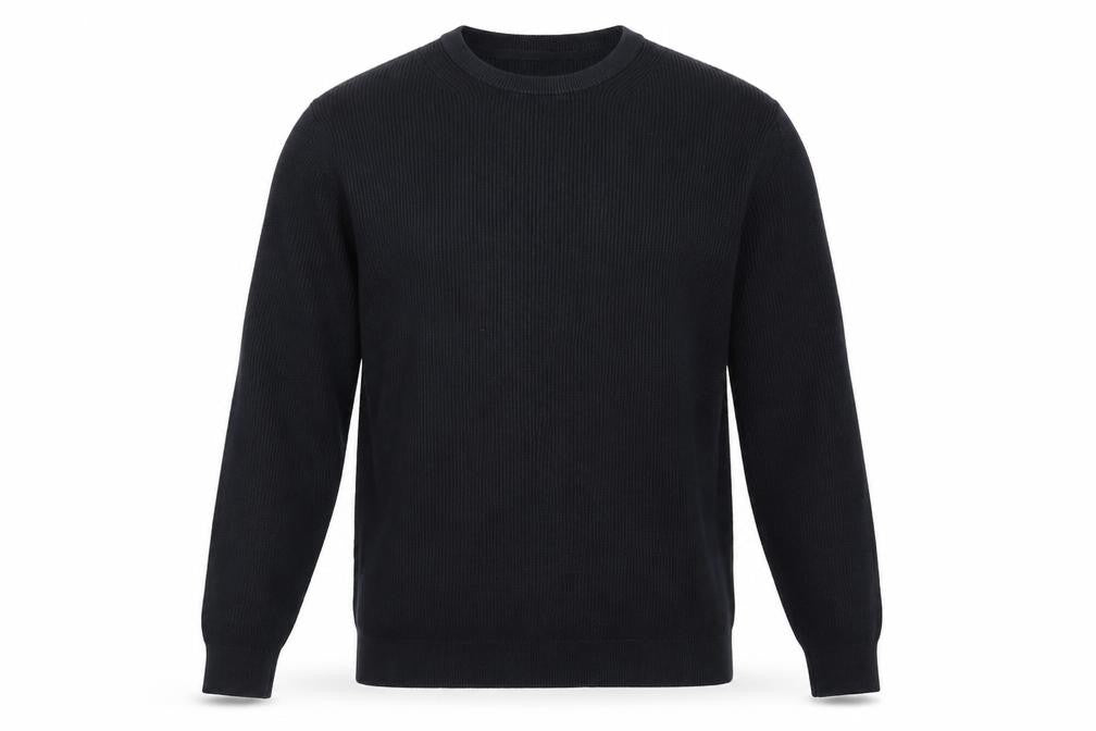 Racing Green Men's Black Large Knit Pullover Jumper