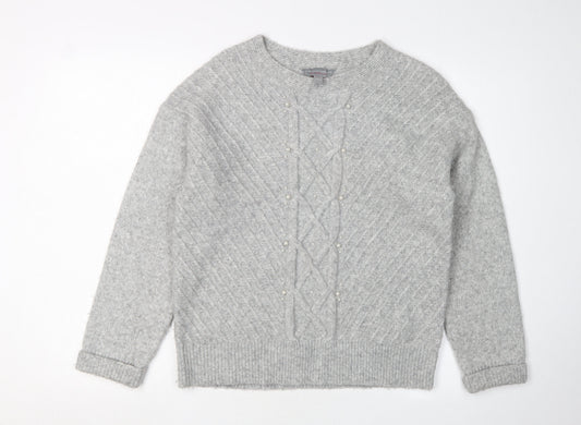 Dorothy Perkins Women's Grey Pullover Jumper Size 10