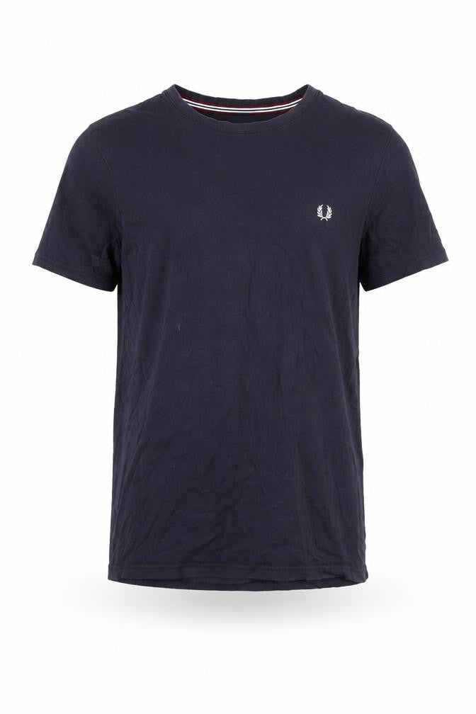 Fred Perry Men's Blue M T-Shirt with Logo Accent