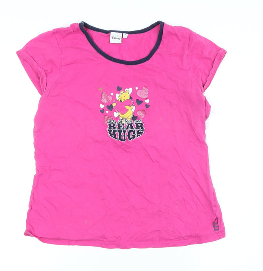 Disney Women's Pink Pyjama Top Size 12