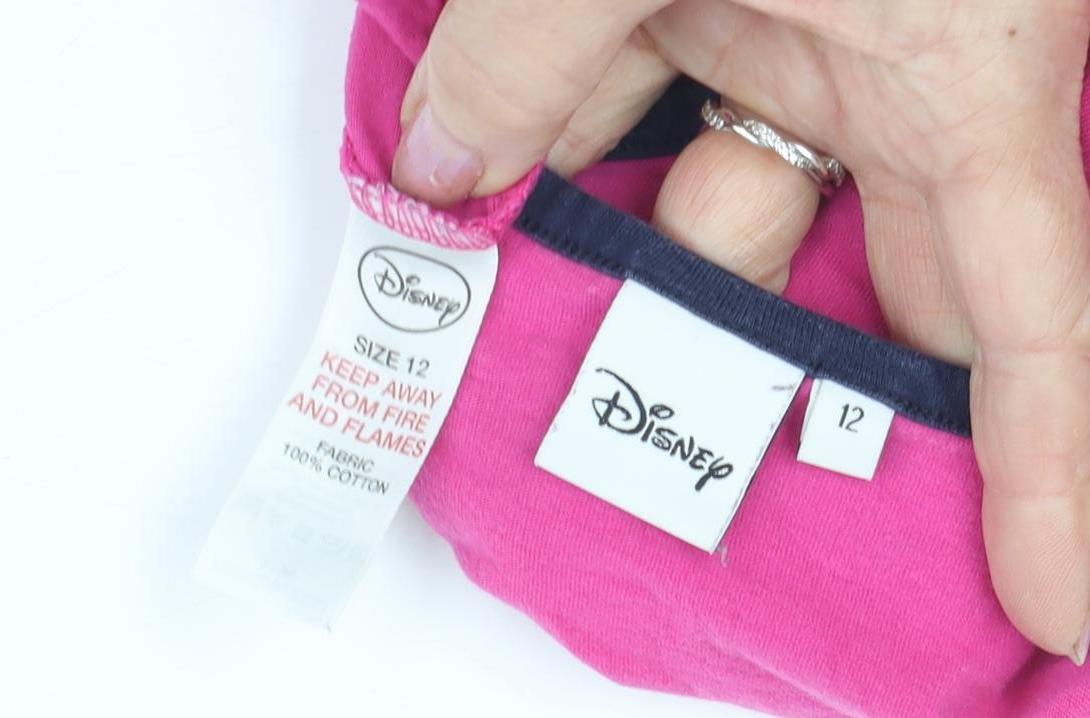 Disney Women's Pink Pyjama Top Size 12