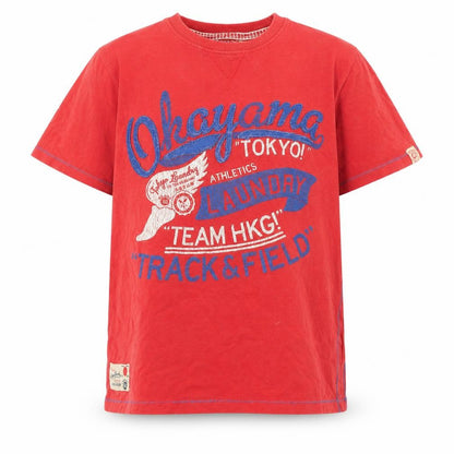 Tokyo Laundry Boys Red Graphic Cotton T-Shirt 11-12Y Sports Style