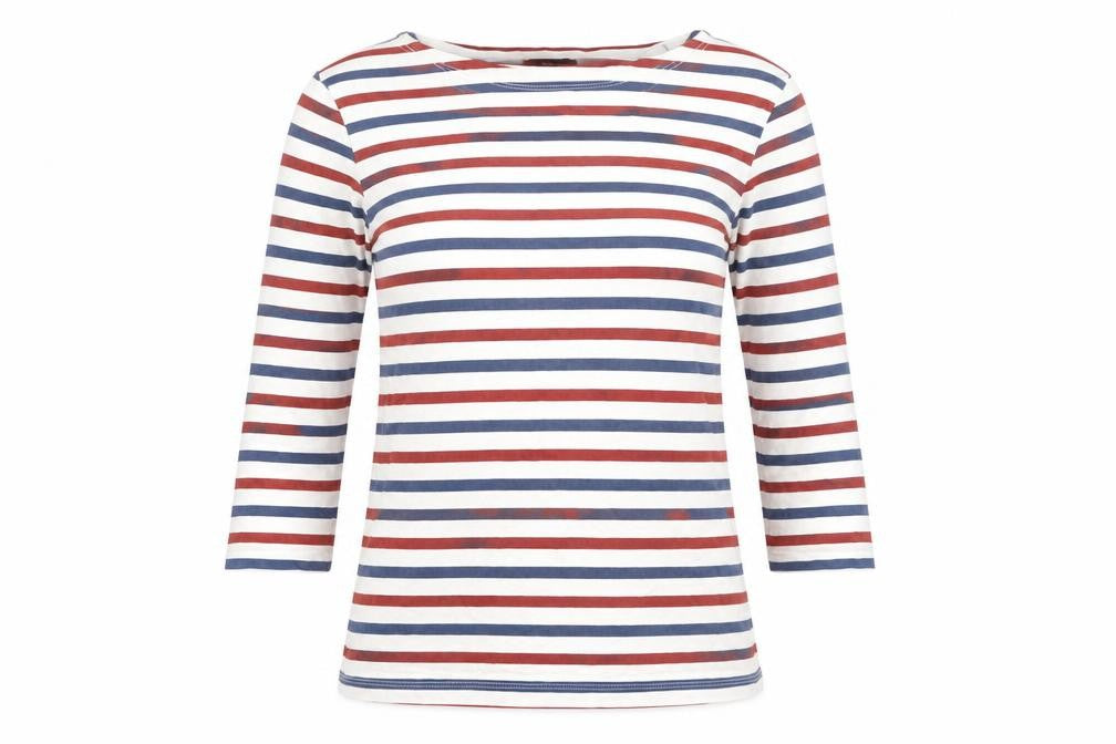 J.Crew Women's Multicoloured Striped T-Shirt XS