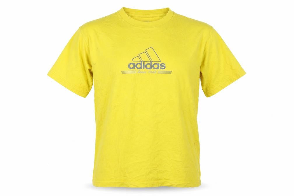 Adidas Men’s Yellow S T-Shirt Cotton