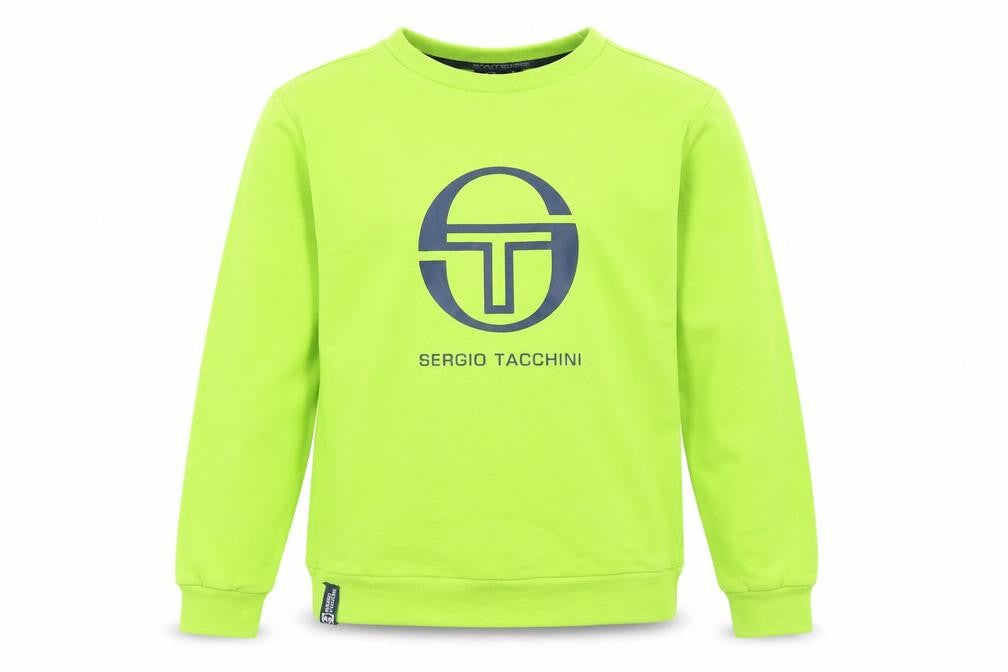 Sergio Tacchini Boys Green Logo Pullover Sweatshirt Size 10