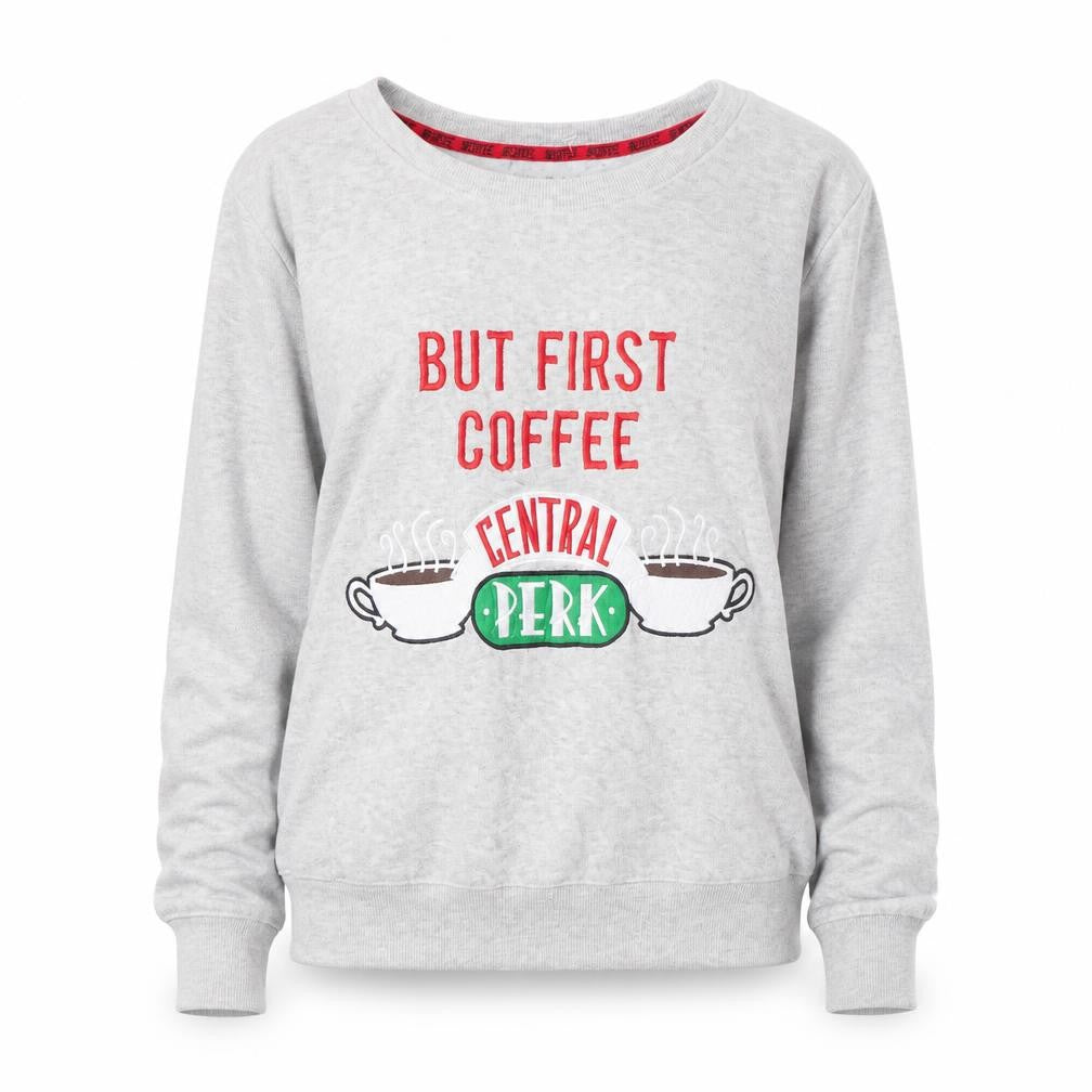 Friends Women's Grey Crew Neck TV Sweatshirt S