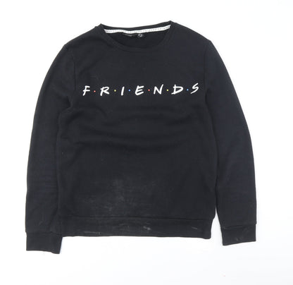 Friends Womens Black XS Pullover Sweatshirt