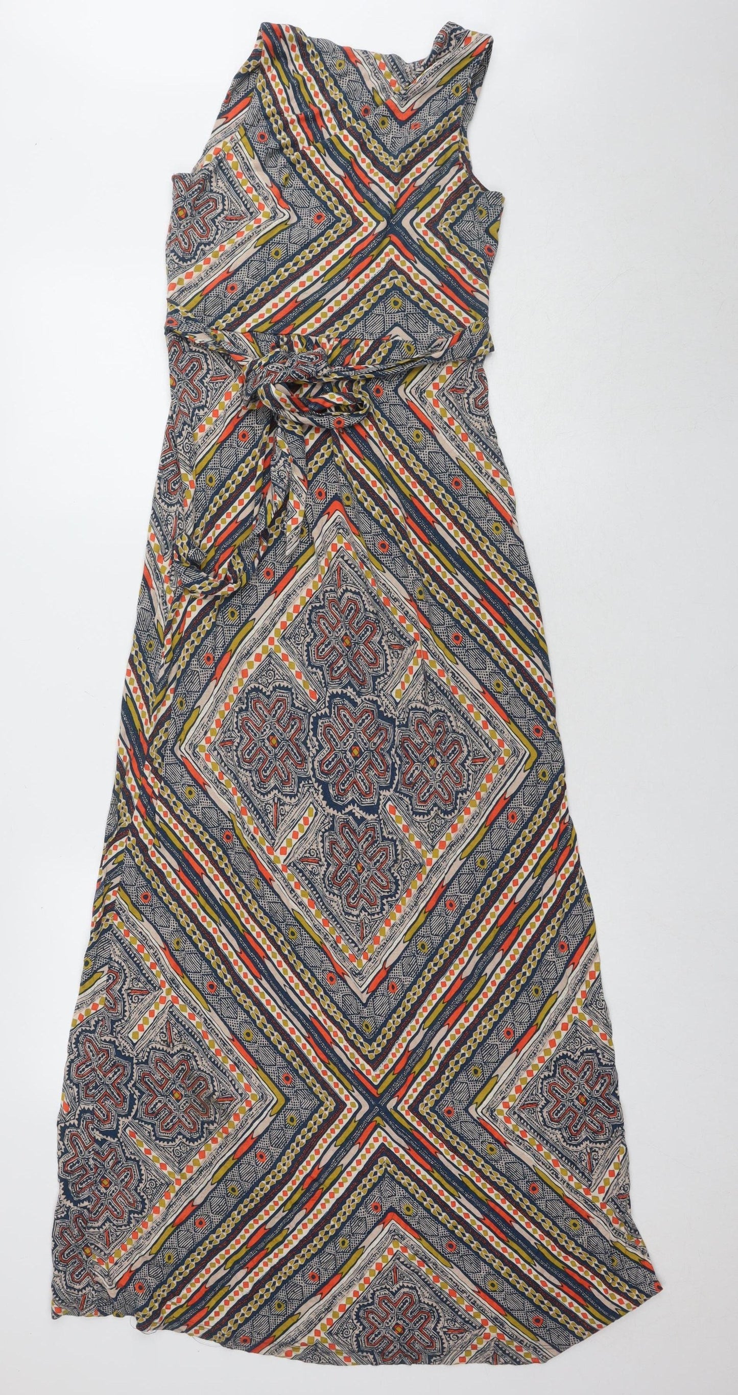 NOOSNOO Women's Multicoloured Geometric Shift Dress Size 8