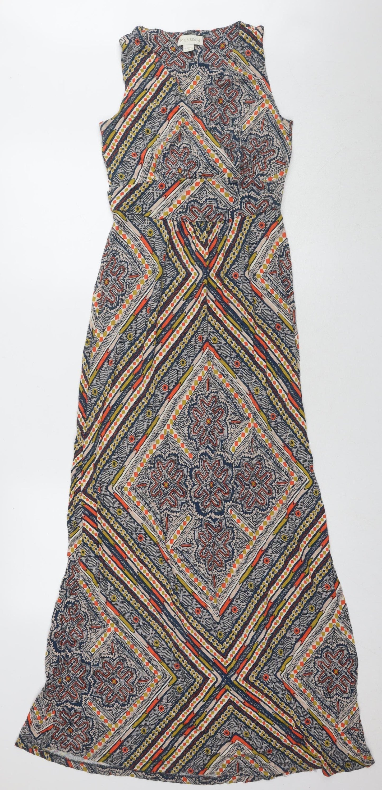 NOOSNOO Women's Multicoloured Geometric Shift Dress Size 8