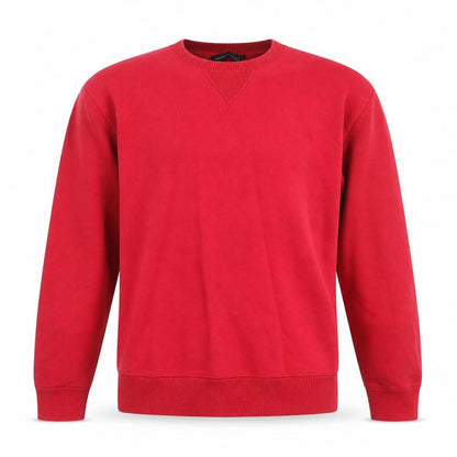 Front view of French Connection Men's Red jumper, size M