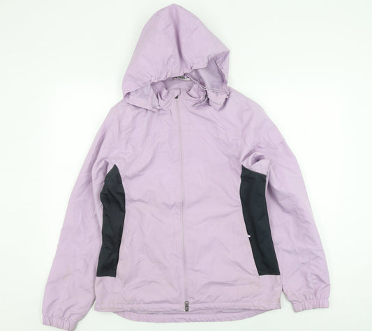 4 SPORTS Women's Purple Windbreaker Jacket Size 12