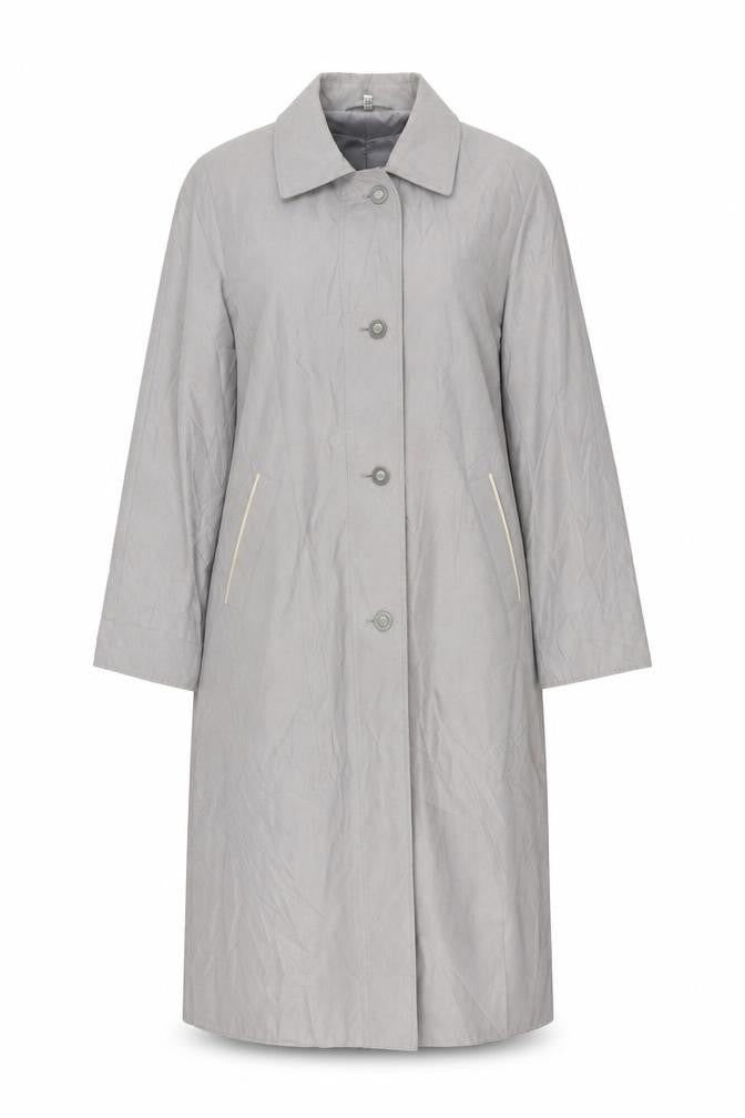 London Fog Women's Grey Long Overcoat Size 14