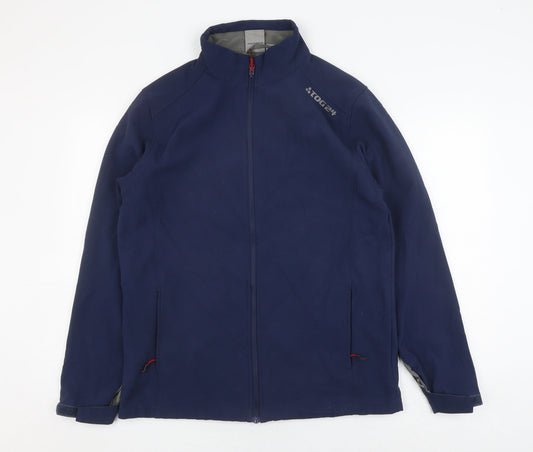TOG24 Men's Blue Soft Shell Jacket, Medium, Casual
