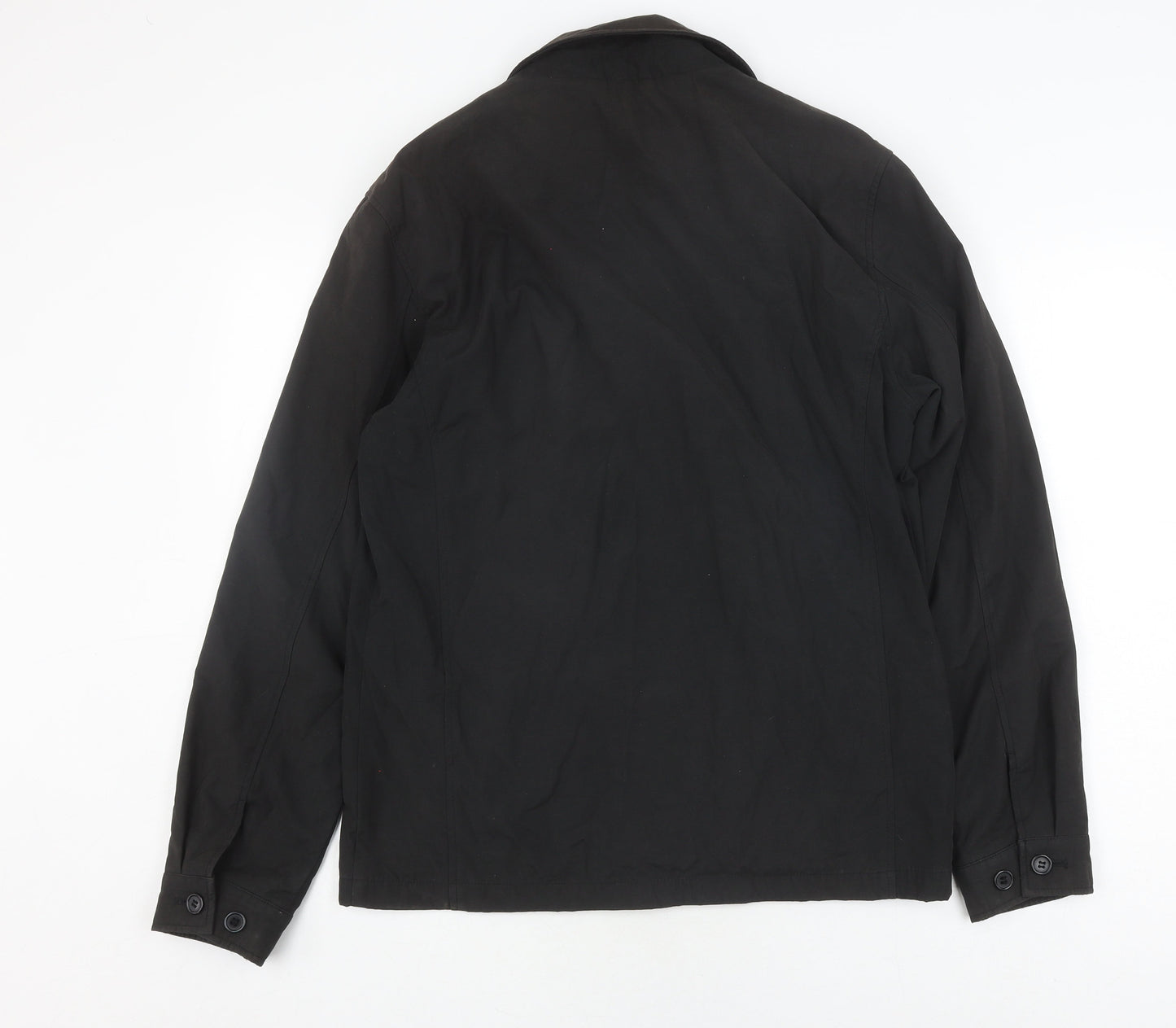 Thomas Nash Men's Black Zip Jacket, Size S, Cotton Blend