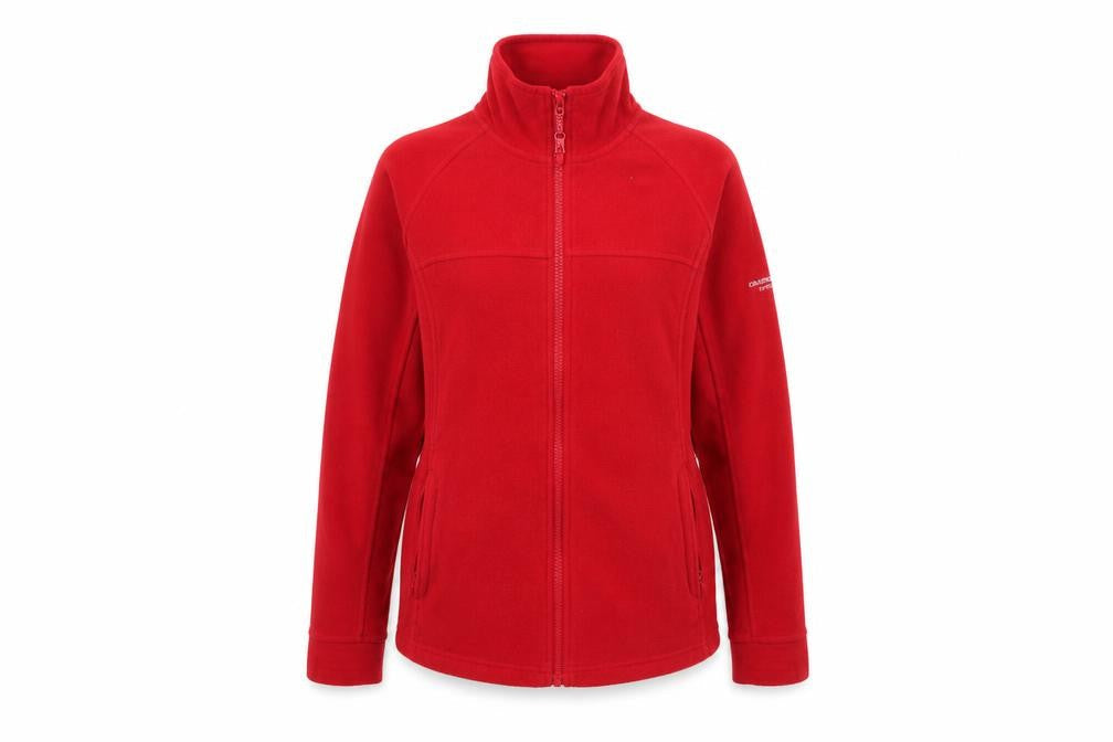 Craghoppers Women's Red Full Zip Fleece Hoodie Size 8