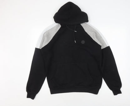 Soul Star Men's Black Pullover Hoodie, Size S