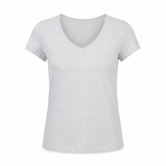 Reebok Women’s Grey V-Neck T-Shirt, Size S